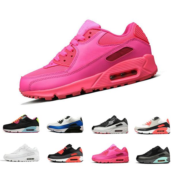 

2018 кроссовки обувь классические 90 мужская и женская обувь спортивный тренер на воздушной подушке поверхность дышащая обувь 36-45