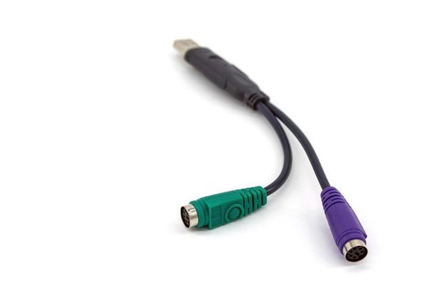 100 stücke USB Zu PS/2 PS2 Männlich zu Weiblich Kabel Adapter Konverter Verwenden USB zu PS2 Kabel Konverter adapter Für Tastatur Maus