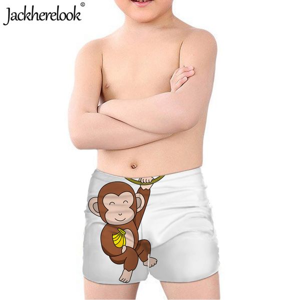 

jackherelook cute monkey printed kids trunks comfortable summer beach swimming suits children boys sports swimwear shorts bottom