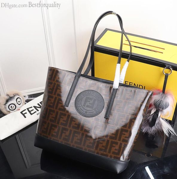 

2020 new waterproof tote bag with double handles and zipper pockets.37.13.28 cm