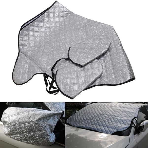 

144x102cm car windshield snow cover winter cover for ice snow frost uv protection for most vehicles car window sunshade