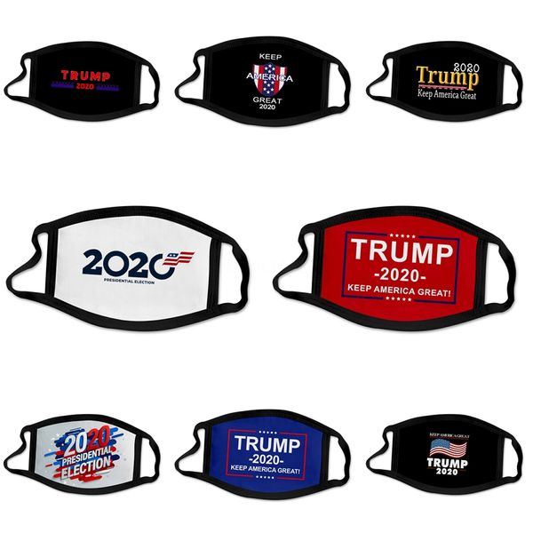 

in stock designer trump face mask kids face masks children's cartoon butterfly dinosaur masks pm2.5 dust-proof and smog earhook washabl, Black