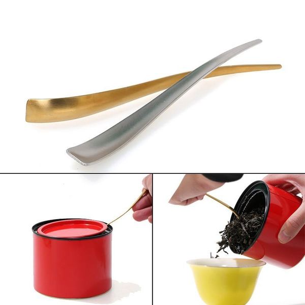 

coffee tea spoon edc stainless steel chashaku multi function food teaspoon gold silvery anti corrosion 5sr c1