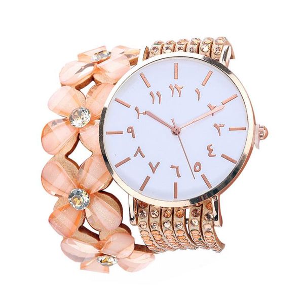 

round analog quartz wrist bracelet watch for women clock beautiful fashion bracelet watch ladies round, Slivery;brown