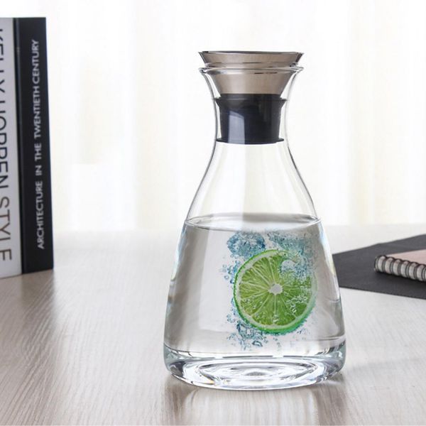 

heat resistant glass cold kettle large capacity juice bottle family restaurant breakfast juice milk bottle