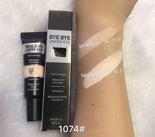 

new version bye bye under eye full coverage concealer it light/medium 2 shade waterproof concealer dhl ship