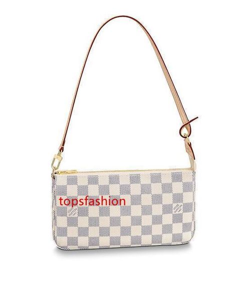 

n41207 pochette accessoires women real leather long wallet chain wallets compact purse clutches evening key card holders