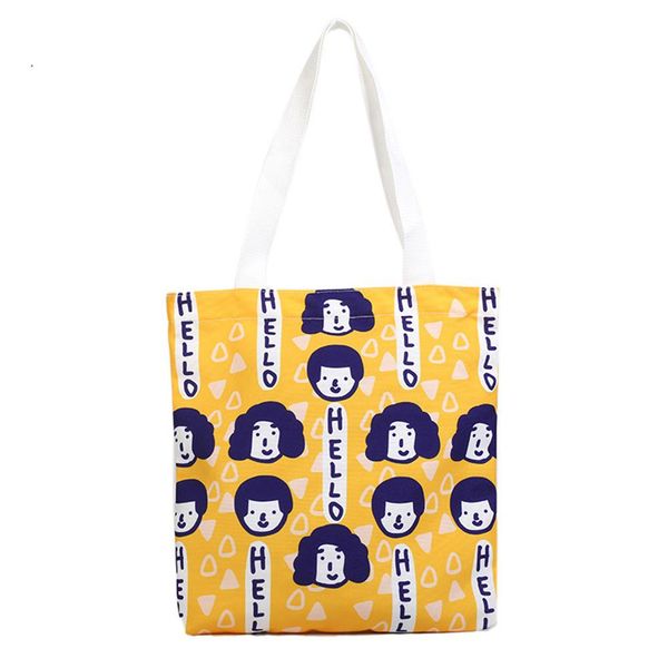 

banabanma women handbag single shoulder bag canvas portable travel bag cute cartoon girl pattern handbag bags for women 2018 z30