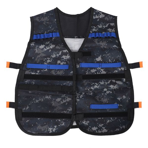 

54*48cm outdoor games tactical vest kids toy gun clip jacket foam bullet holder fit for elite team waistcoats, White