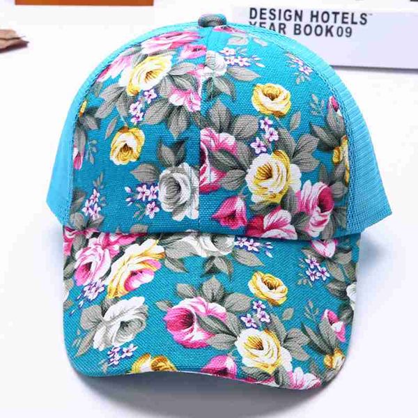 

myzoper 2019 new fashion printing mesh cap casual baseball cap tide motion personality outdoor women's hat summer hat, Blue;gray