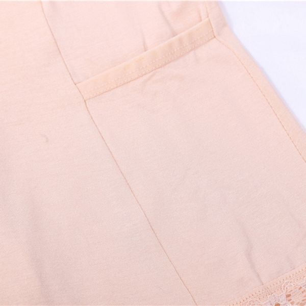 

women safety short pants lace stitching pocket short underwear modal safety short pants, Black;pink