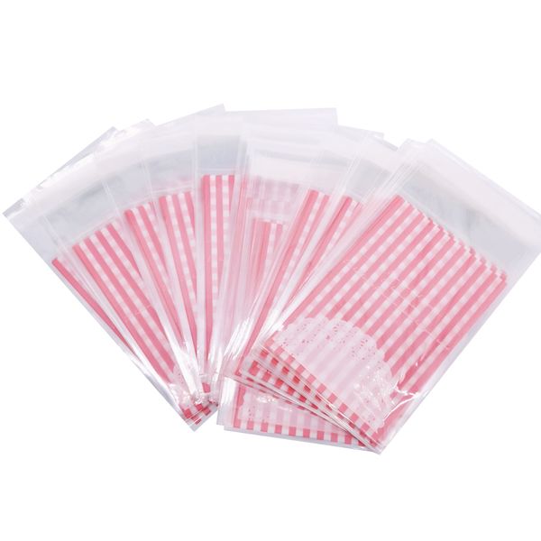 

100pcs/lot lovely self-adhesive cookie bag 70*100mm baking window envelope bag portable storage opp bag 6 styles for choose