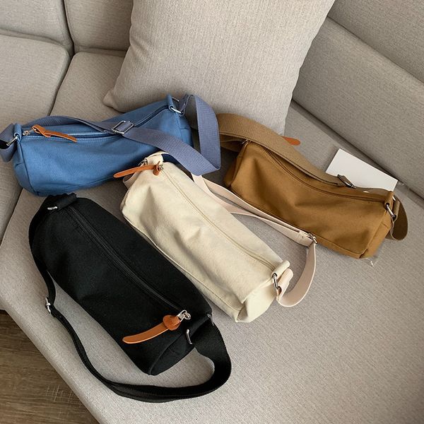 

canvas crossbody bags for women bag female 2019 new fashion wild shoulder bag student leisure diagonal boston large capacity