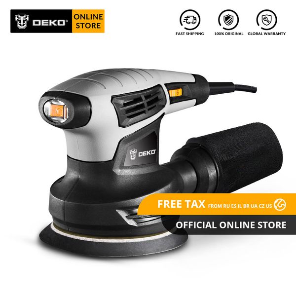 

deko qd6206 280w классических эксцентриковые шлифовальные станки с diy эффективной dust системой сбора деревообрабатывающего