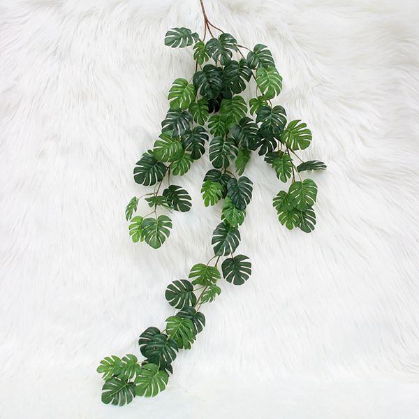 

artificial vine simulation plants lifelike tropic big leaves fake hanging plant hanging vine pgraphy props home decoration