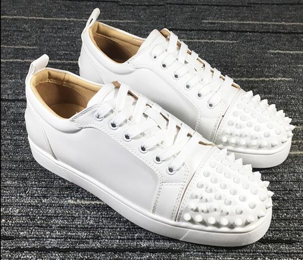 

new leather men casual shoes fashion rivet up motorcycle shoes lowpatchwork runway flat driving man size 38-45, Black