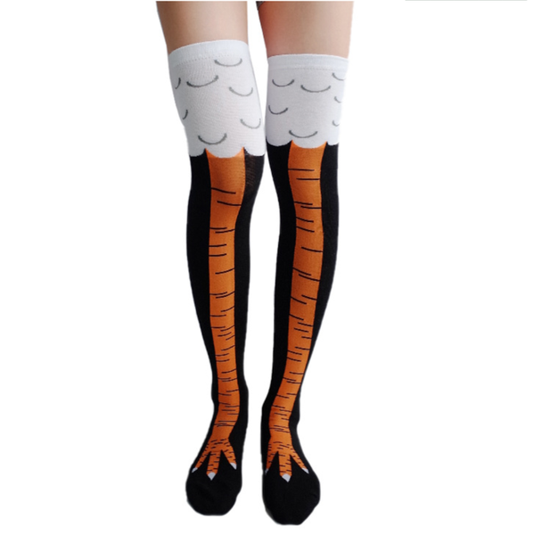 

socks female stockings eagle claw fun socks fashion 3d visual animal, Black;white