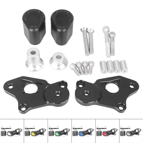 

cnc motorcycle frame slider crash pad protector guard for gsxr600 2006 2007 2008 2009 2010 2011 2012 aluminum+abs plastic