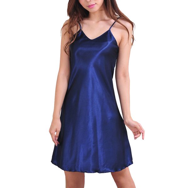 

женщины nightgowns одеяния sexy ночное шелковый твердые nighty wedding шелковое платье sleep wear nightdress одежда robe, Black;red