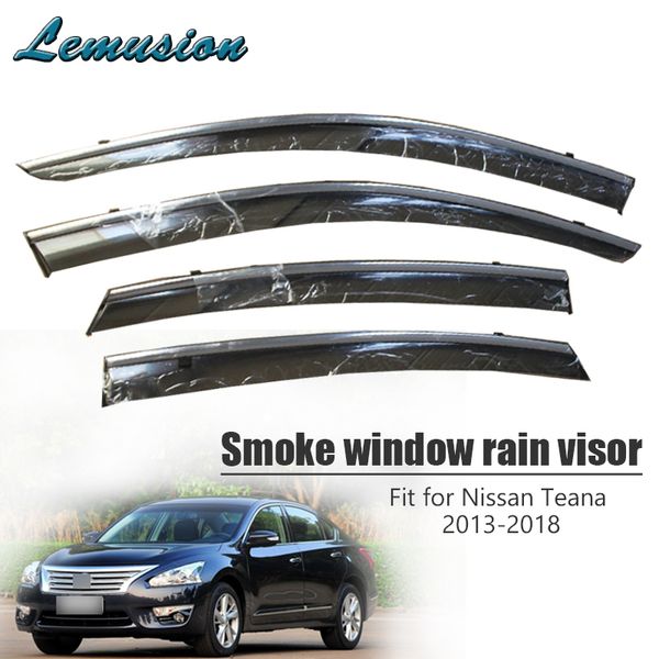 

4pcs smoke window rain visor for nissan teana l33 2013 2014 2015 2016 2017 2018 vent deflectors guard accessories