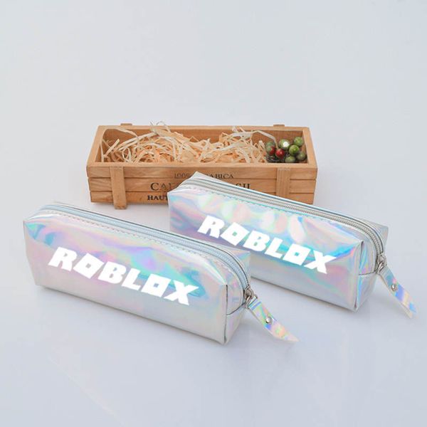 

roblox pencil bag color transparent pencil case game fan student stationery bag multifunction pen bag for boy girl