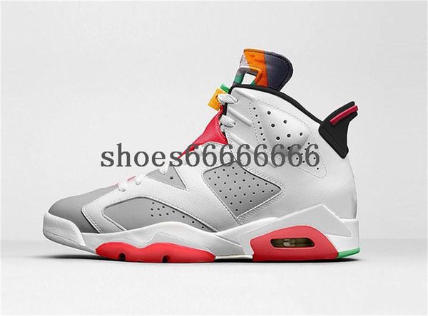 

2020 release air 6 hare 6s ct8529-062 men women basketball shoes authentic sports sneaker with original fdzhlzj, Black;red