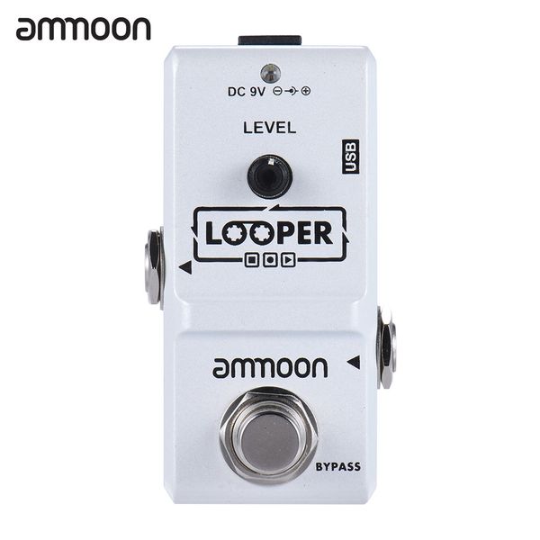 

ammoon ap-09 nano series loop electric guitar effect pedal looper true bypass unlimited overdubs 10 minutes recording