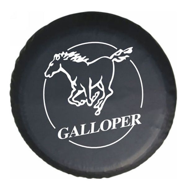 

23"-33" inch heavy-duty pvc leather spare wheel tire cover case bag pouch protector for galloper