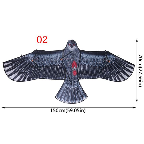 

new 1pc 1.5m/1.7m eagle kite outdoor toy sport gift for kids children home playthings flying higher big kites