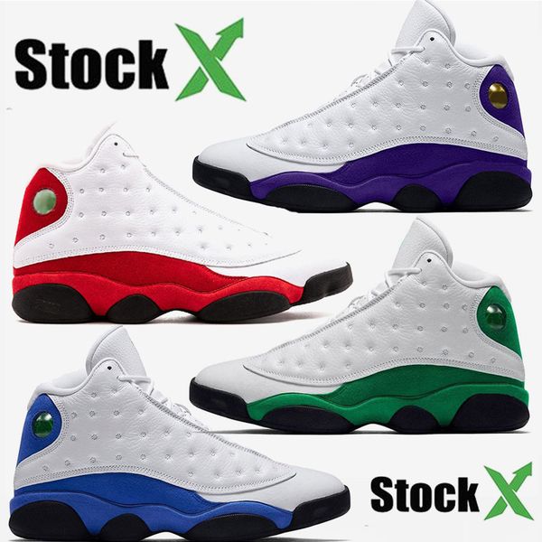 

2020 new arrival for mens air jordan retro 13s basketball shoes trainers jumpman chicago lucky green designer sneakers, White;red