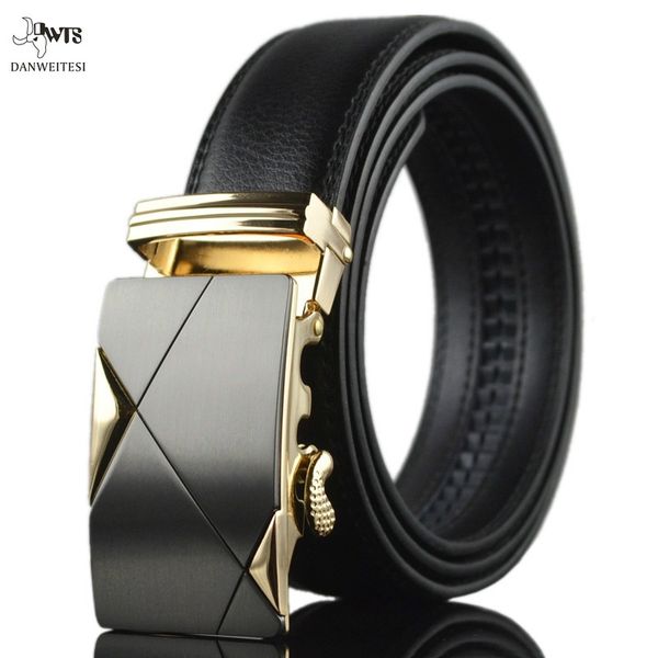 

explosion men belts luxury high-grade belt genuine leather belts for men alloy automatic buckle fashion belt ing, Black;brown