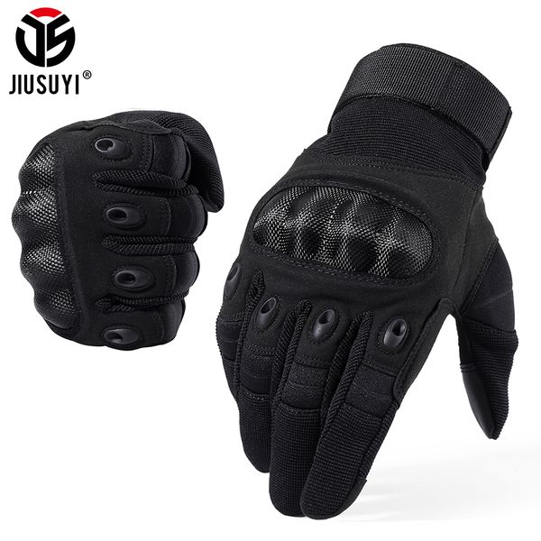 

new brand tactical gloves military army paintball airsoft shooting police hard knuckle combat full finger driving gloves men cj191225, Blue;gray