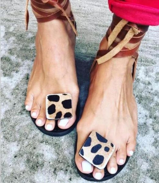 

women summer sandals flats shoes woman pu leather plus size gladiator cross-tied flip thong sandalias mujer sapato feminino d076, Black