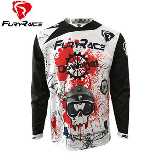 

furyrace motocross mx jerseys bicycle cycling downhill jersey mountain bike bmx shirts motorcycle off road t-shirt