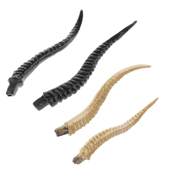 

2 pairs antelope sheep horn animal aries exhibition gothic cosplay props