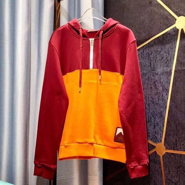 

2019 new women hoodies brand designer women hoodie contrast color casual hoodie pullover autumn fashion women clothes size m-2xl, Black