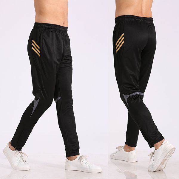 

summer sweatpants men fitness joggers men sport pants streetwear breathable quack dry trousers319, Black