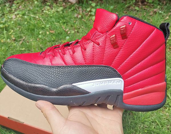 

mens basketball shoes 12 dark concord ct8013-005 12 reverse flu game space jam men sports sneakers with box size7~13