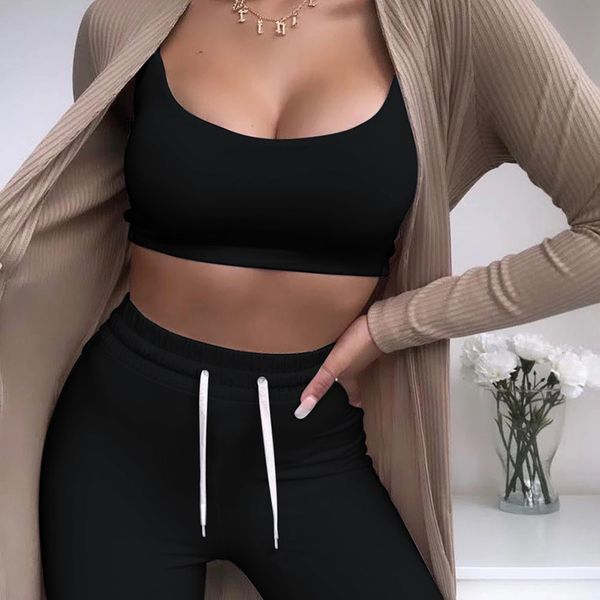 

26907p europe and the united states new summer women's sling solid color yoga sports fitness suit, Gray