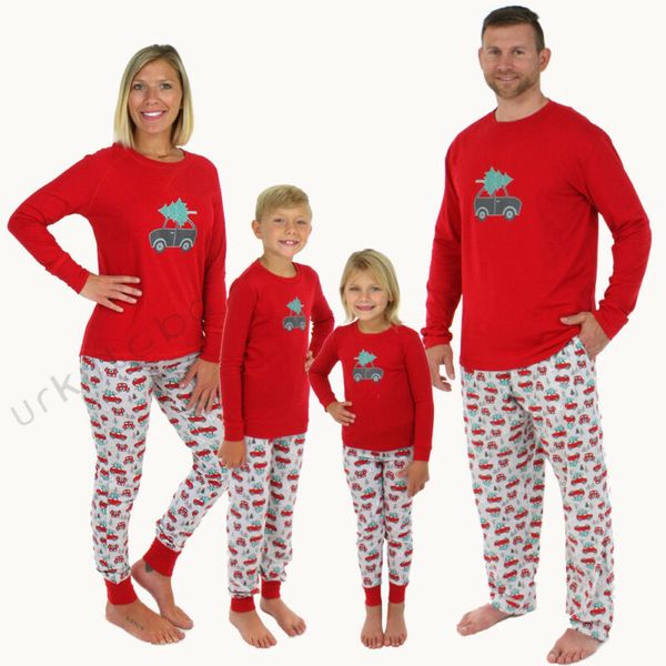 

2019 новое семейство рождество пижама набор для взрослых женщин людей дети ребенок семья matching одежда семья look пижамы красный nightwear, Blue