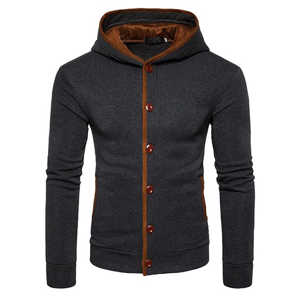 

mens hoodies sweatershirt winter hooded jumper coat jacket warm 2019 sudadera hombre outwear d90604, Black