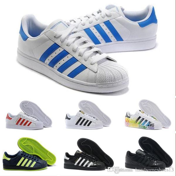 

originals quality 2019 superstar casual shoes hologram iridescent junior super star 80s pride superstars men women running shoes size 5.5-11