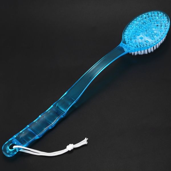 

long handled body bath shower back brush scrubber massager disability helper blue other bath toilet supplies