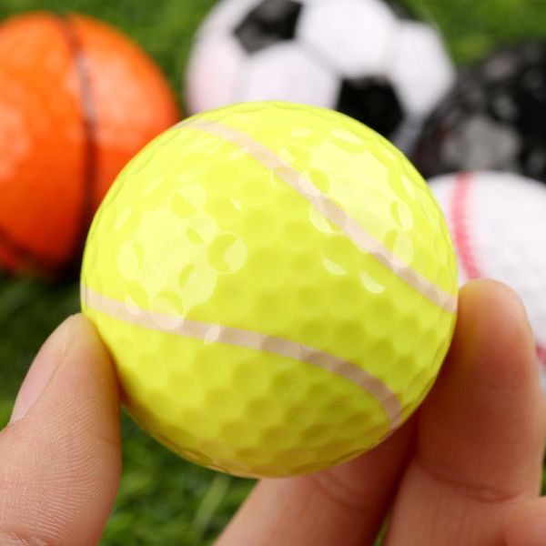 

mounchain 42.7mm golf trainer balls high strength novelty rubber golf balls game