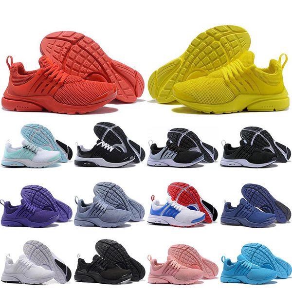 

r presto running shoes mens red yellow sneaker pink black white oreo unholy cumulus navy blue grey women sport trainer size36-45, White;red