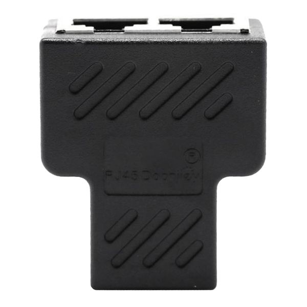 

rj45 splitter адаптер 1 до 2 способов двойной женский порт cat5 / 6 lan ethernet кабель