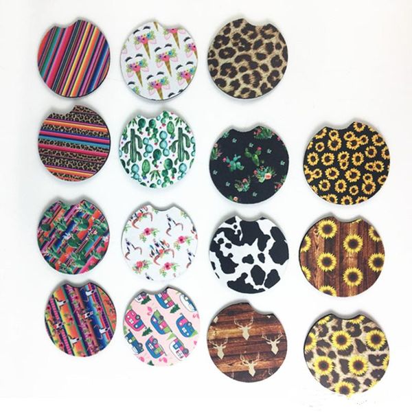 16style Baseball Softball Design Neoprene Car Coasters Car Cup