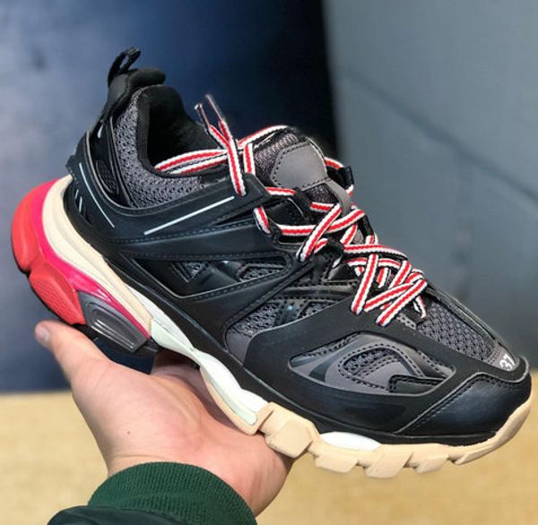 

Paris Triple-S Track 3.0 Серый Оранжевый Желтый Мужчины женщины 17FW Triple S Кроссовки Платформа