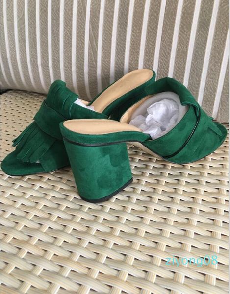 

2019 selling women's thick heel sandals shoes office lady casual thick bottom sandals green short heels girls fashion black shoes zz8