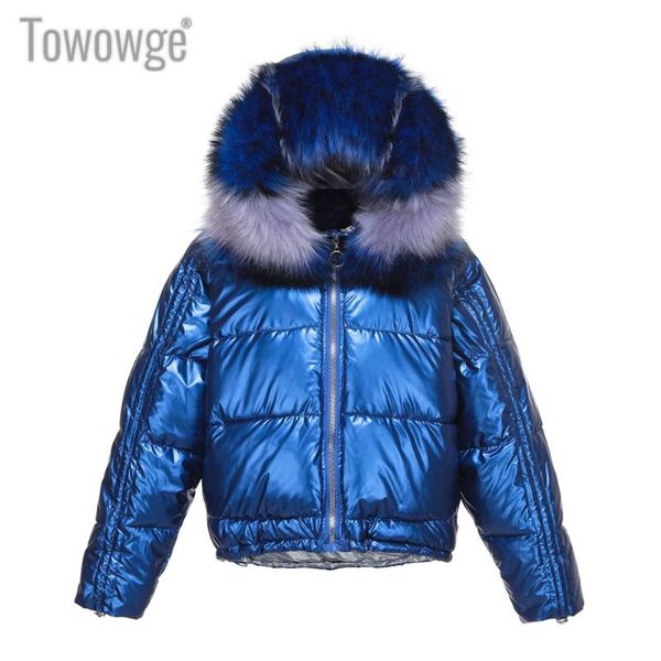 

towowge saling fashion trend coat keep warm women's coat cute student thicken pearlescent women's clothing 2019, Tan;black